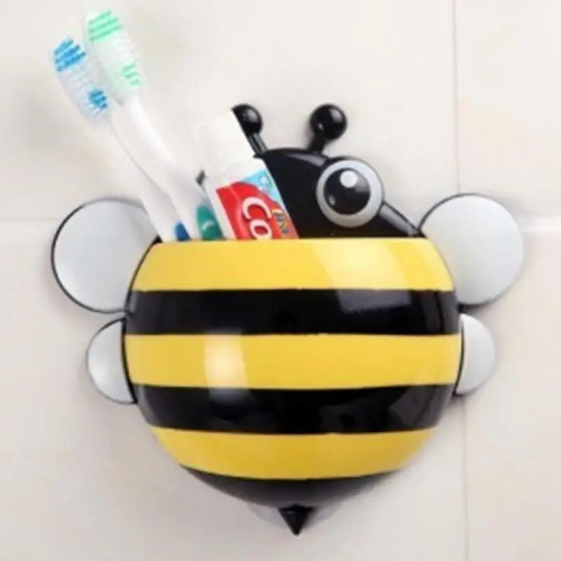 1PC Roztomilý Bee Kefka Držiak na Stenu Kefka Držiteľ Deti Bulík zubná pasta Kúpeľňa Prípadoch Príslušenstvo Náhodné Farby