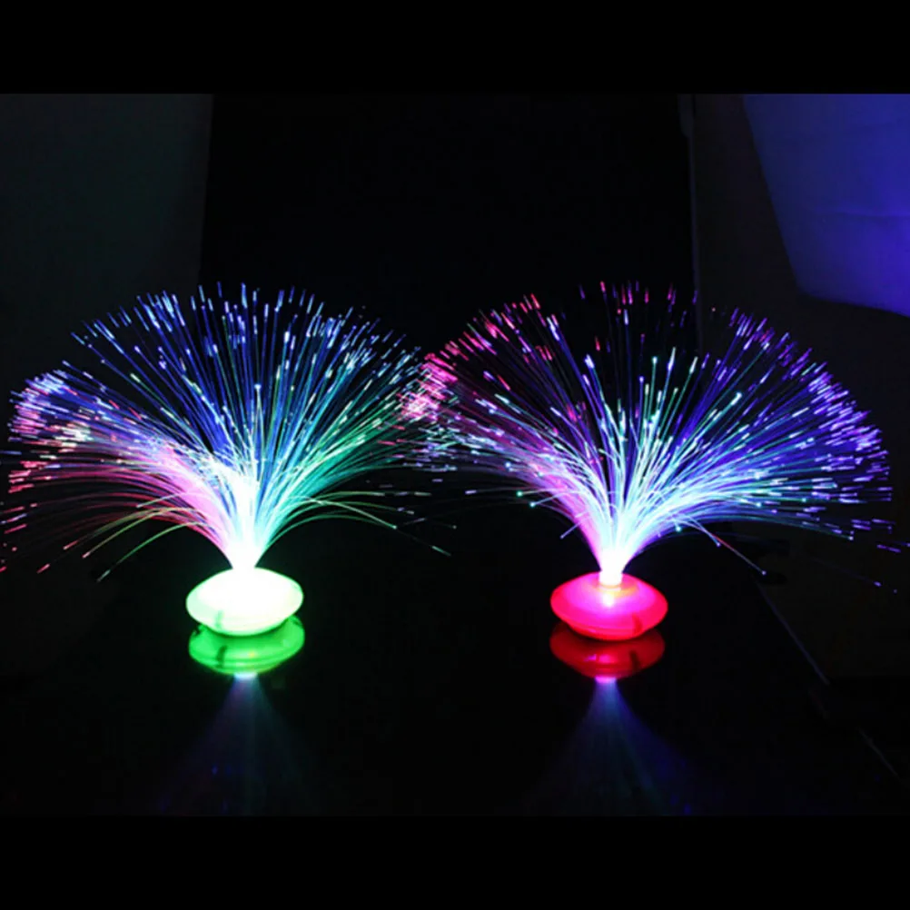 1PCS Krásne Romantické Farbu Meniace LED Optický Nočného Lampa Malé Nočné Svetlo Veselé Strany Domáce Dekorácie