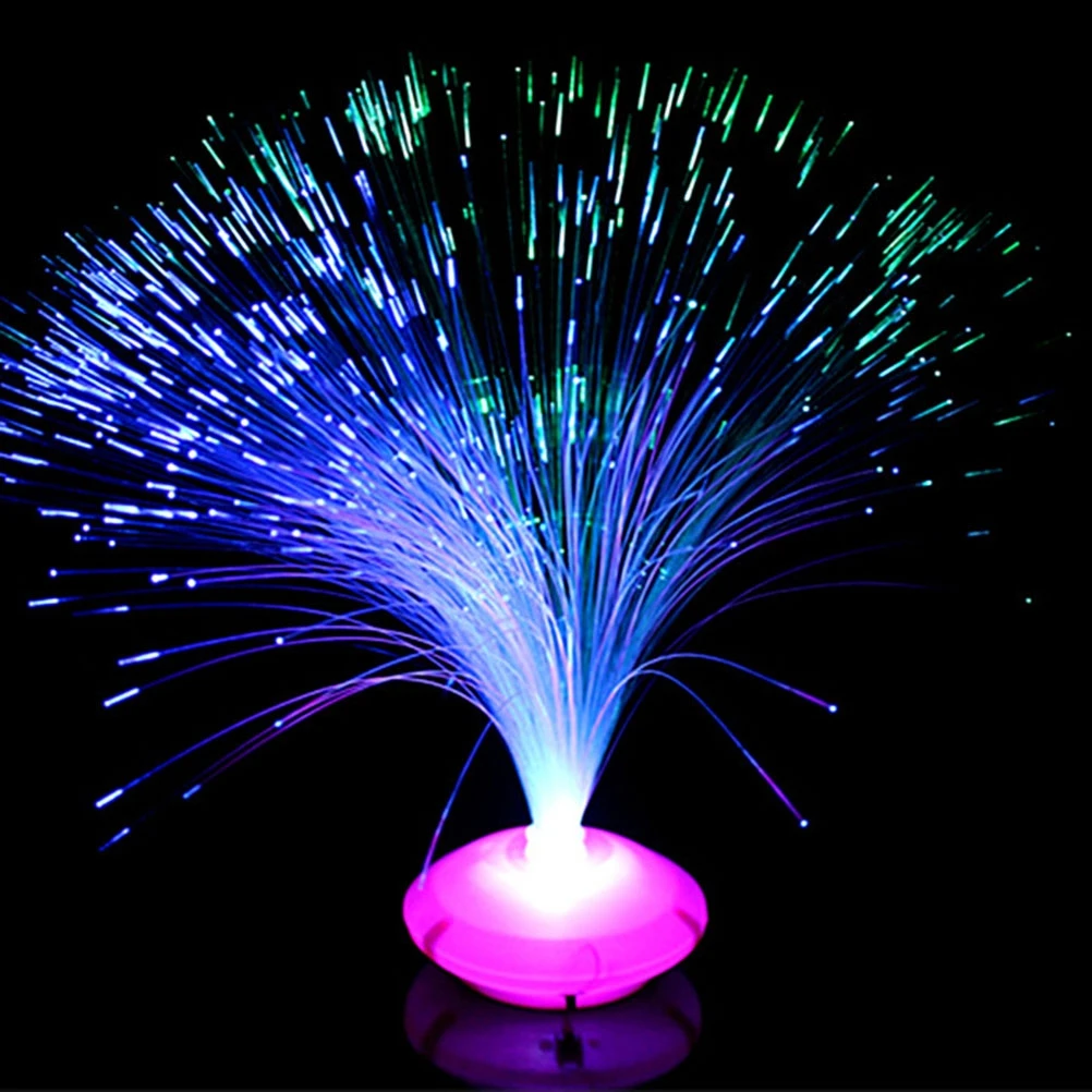 1PCS Krásne Romantické Farbu Meniace LED Optický Nočného Lampa Malé Nočné Svetlo Veselé Strany Domáce Dekorácie