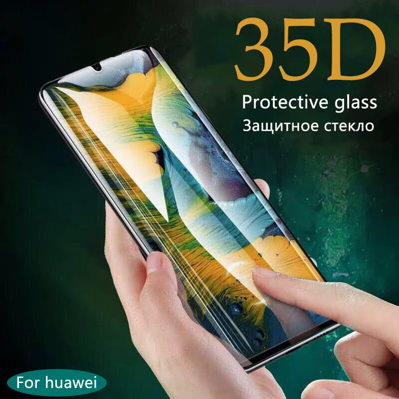 35D Ochranné sklo na Huawei P30 P10 P20 lite pro Tvrdeného skla na Huawei mate 20 10 lite Pro Screen protector Zakrivené
