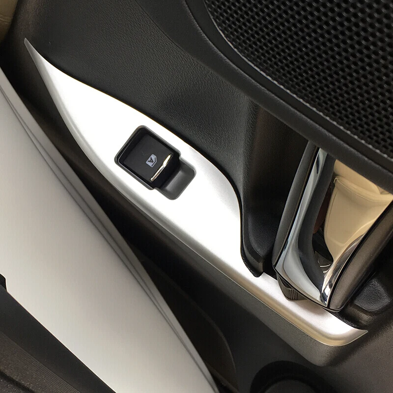 ABS Matný Pre Toyota Alphard 2016 2017 2018 príslušenstvo LHD Dvere, Okno, sklo, Výťah Spínača Panel Kryt Výbava auta styling