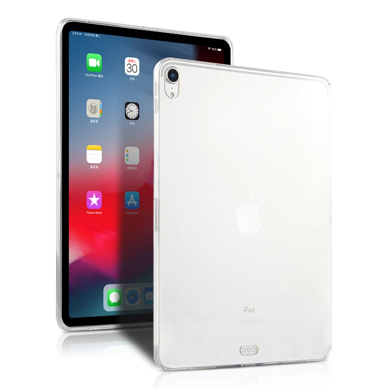 AJIUYU puzdro Pre iPad Pro 11 2018 Ochranné TPU Mäkký Kryt Plášťa Pre 2018 iPad Pro 11 Pro11 palcový A1980 Model Tabletu Späť prípade