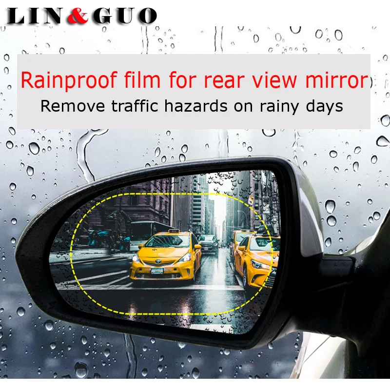 Auto Anti Vody Hmly Film Anti Fog Rainproof Spätné Zrkadlo Ochranný Film 1Pair 10*14.5 cm Auta Proti Vode Hmly Film