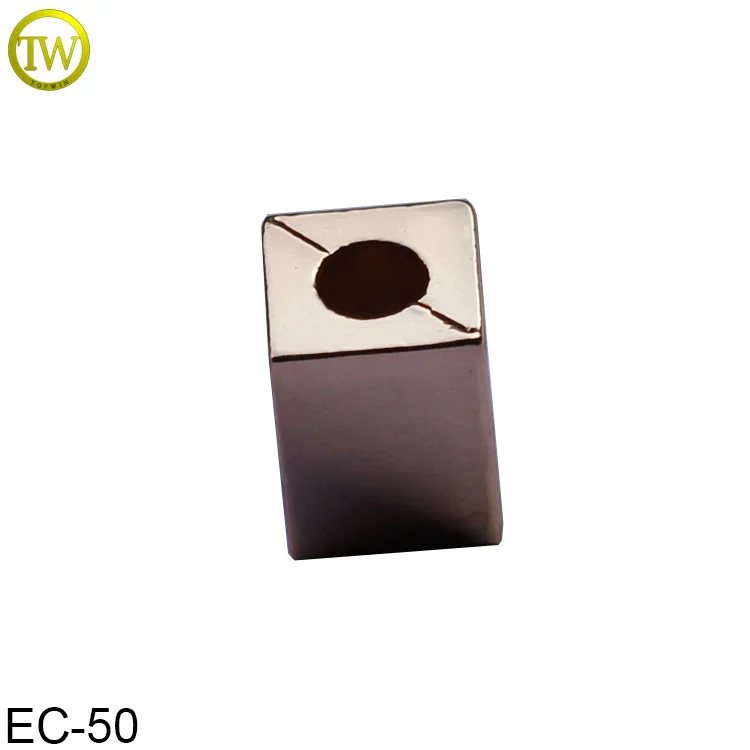 EC50 Kocka tvar vlastný kovové ukončenie kábel zátkou perličiek na plavky