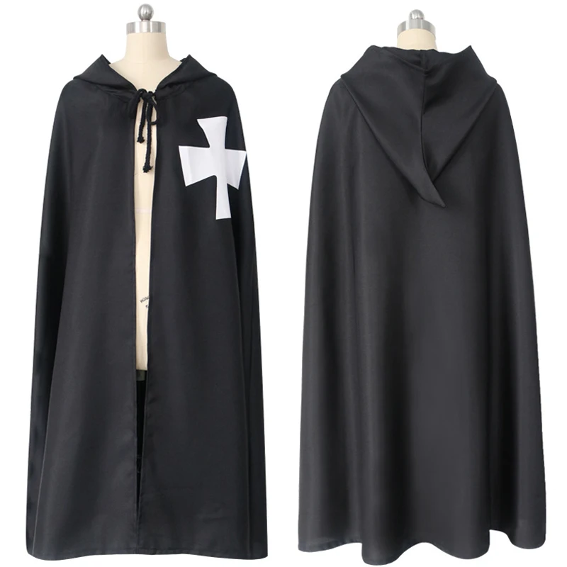 Halloween cosplay kostým Templar, Aby cos plášť plášť rúcha stredoveký kostým