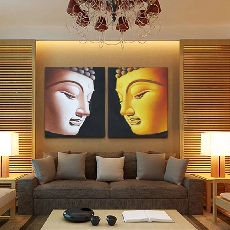 Handpainted moderné sochy budhu maľovanie na stenu umenie olejomaľba zarámované plátno obrázok Nástenné dekorácie obývacia izba náboženstiev
