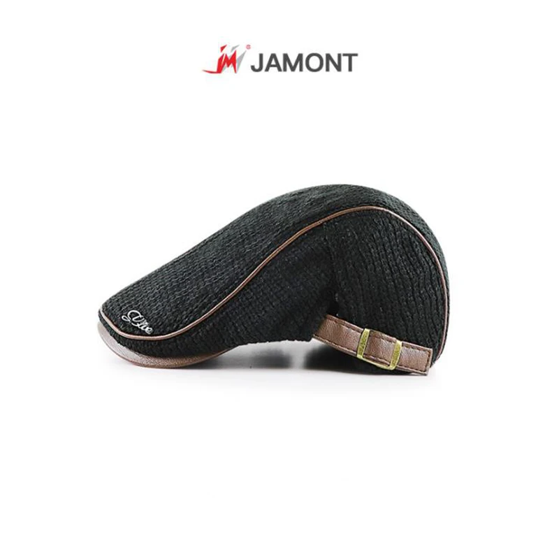 JAMONT 2019 Vysokej Kvality Značky Pletené Beret Casquette Homme Kožené Ploché Spp pre Mužov Boina Hombre Clonu Klobúk Planas Snapback Klobúk