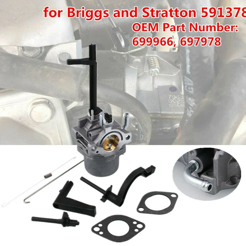 Karburátoru Príslušenstvo Carb pre Briggs & Stratton Motora 591378 796321 696132 696133 796322