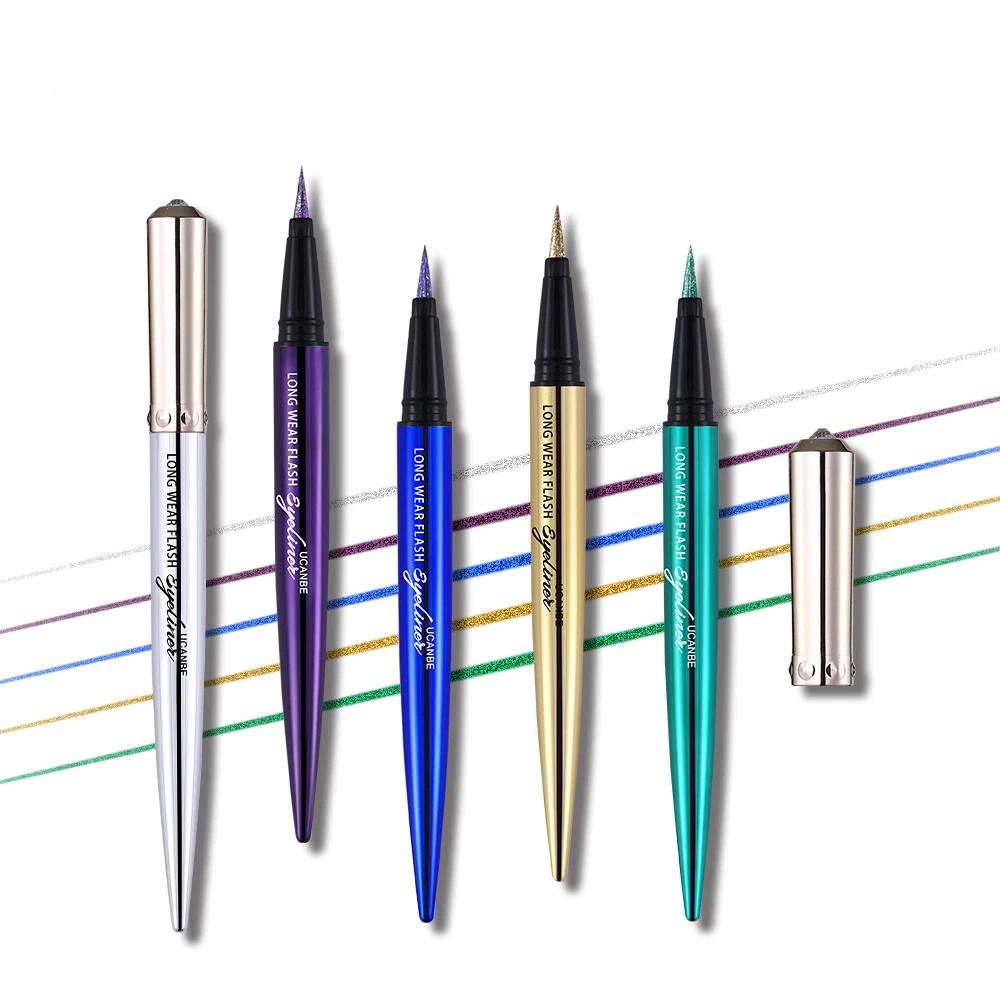 Leskom Kontúrovacia Ceruzka Na Dlhé Nosenie Lesk Flash Eye Liner Pen Make-Up Súpravy Hodvábne Nepremokavé Rýchle Suché Očné Linky, Kozmetika
