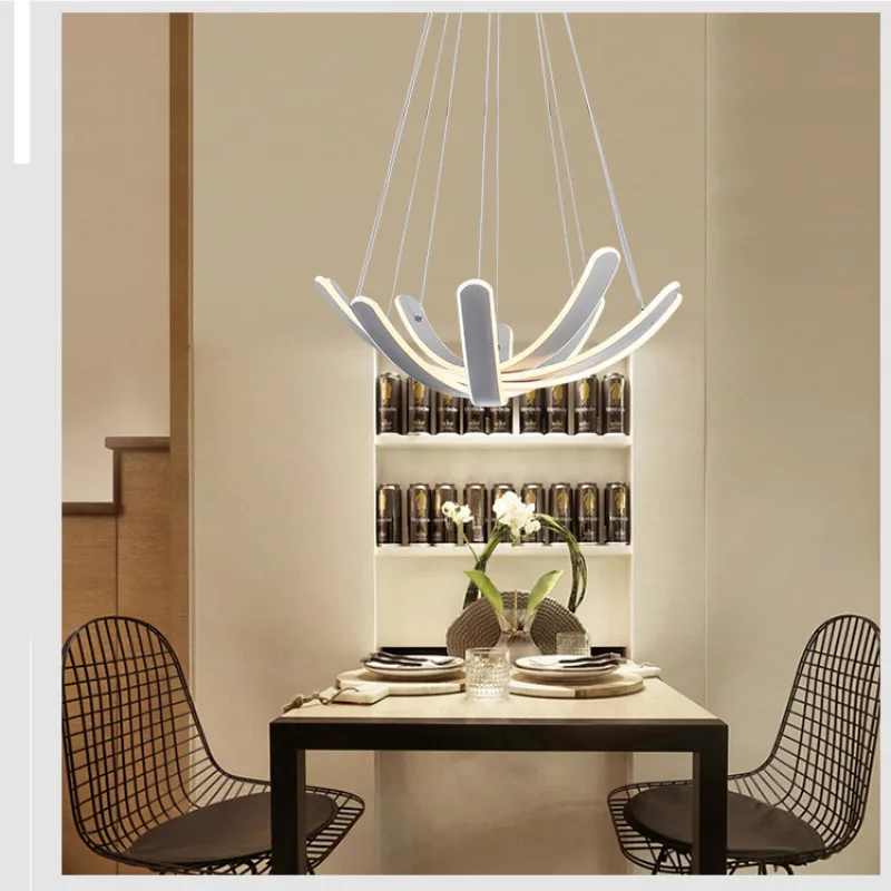Moderný dekor LED akryl Chandeliere pre Reštaurácia Štúdia lampa Obývacia Izba Suspendsion Chodby, Svietidlá