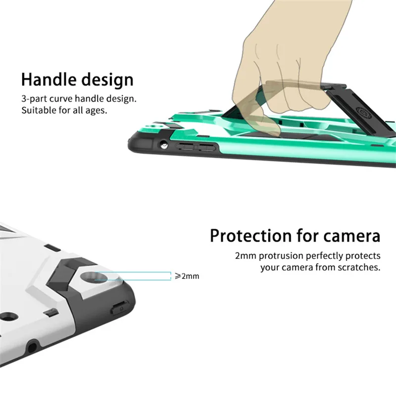 Nové Modely Baby Safe puzdro Pre Apple IPad Mini Prípade Brnenie Shockproof TPU PC Tablet Case For IPad Mini 2/ Mini 3 /Mini 1 Kryt