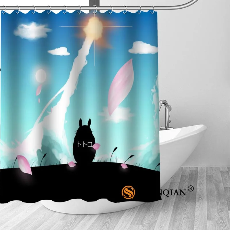 Nové Totoro Sprchový Záves Kúpeľňa Dekorácie Pre Domov Nepremokavé Tkaniny Tkaniny, Záclony Sprchovým Kútom, Opona A18.1.3