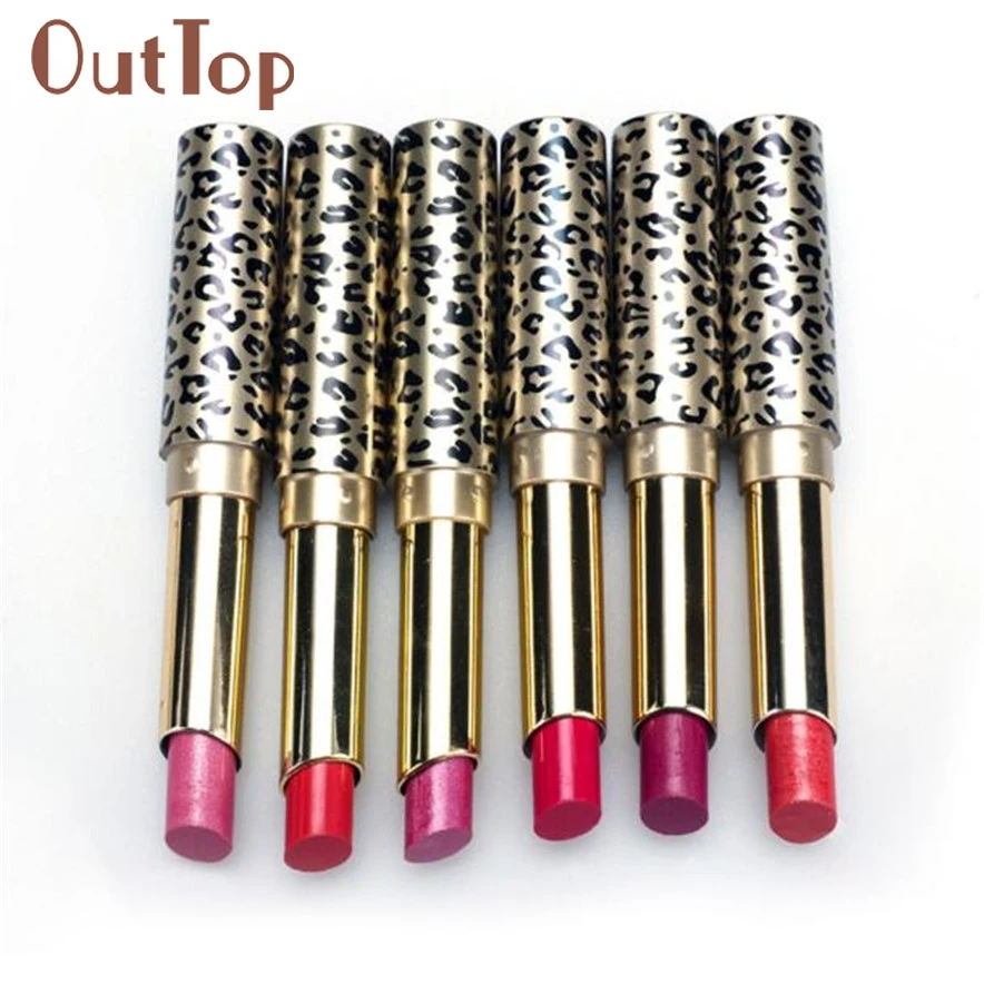 OutTop sellerom 12pcs/veľa Rúže na Pery Škvrna make-up Veľa Leopard Moisturizing Lip Stick #23