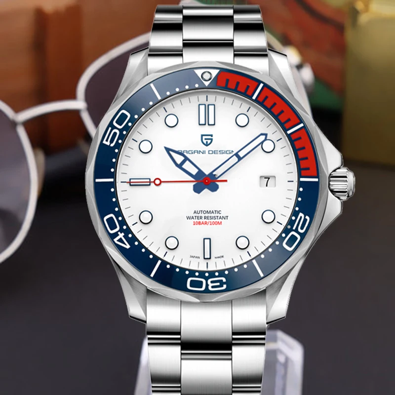 PAGANI DIZAJN 2020 Luxusné Muži Mechanické Náramkové hodinky z Nerezovej Ocele, Vodotesné 100M Top Značky Zafírové Sklo Muži Hodinky PD-1667