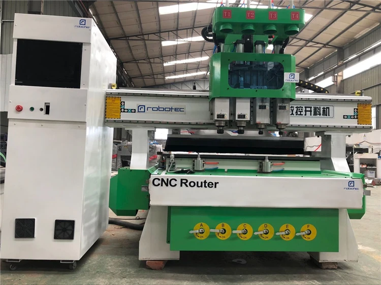 Pôvodné Cena Číny 3D Tesárstvo stroj 1325 ATC CNC Router Plastu Dreva CNC Rezací Stroj S 300mm Osi Z