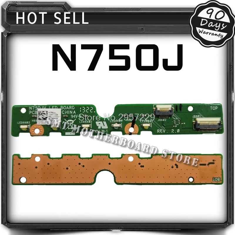 Pôvodný Pre Asus N750J N750JK N750JN N750JV N750JA Malé Indikátor Rada LED Board Testované Dobre Doska