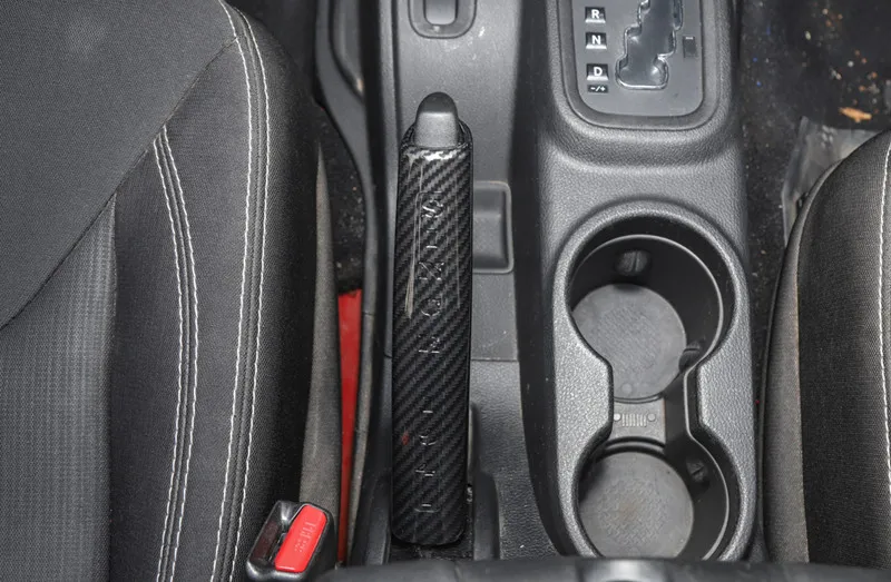Sansour Najnovšie Vzory ABS Interiéru Vozidla ručnú Brzdu Dekorácie Kryt Nálepiek, Súpravy pre Jeep Wrangler JK 2012 Do Auta Styling