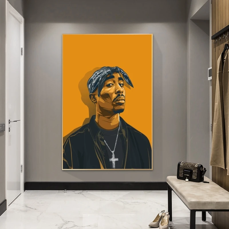 Tupac Plátno Umenie Plagáty a Vytlačí Portrét 2PAC Plátne, Obrazy na Stenu, Umenie Tupac Plátno Obrázky Domova Cuadros