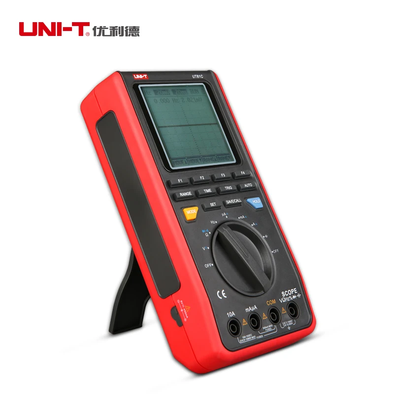 UNI T UT81C Ručné Rozsah Digitálny Multimeter Osciloskop 4000 Počítajú DMM 6MHz 80MS/s Volt Amp Ohm Kondenzátor Tester USB interfac