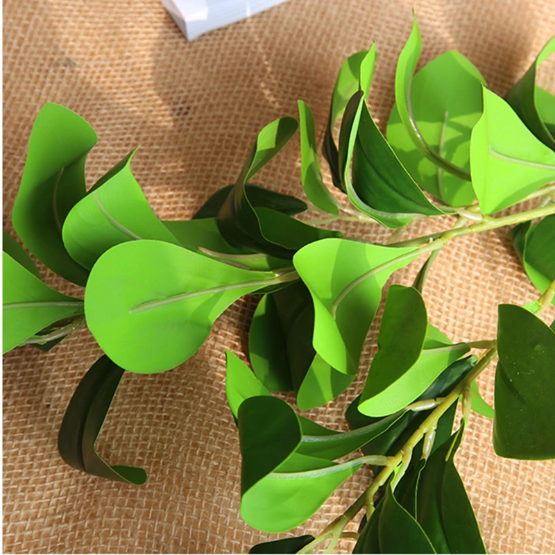 Usporiadanie Dekorácia Umelé Veľké Listy Eukalyptu Leaf Milan Leaf Materiál Steny Simulácia Rastlín DIY Kvet, Strana Zelených