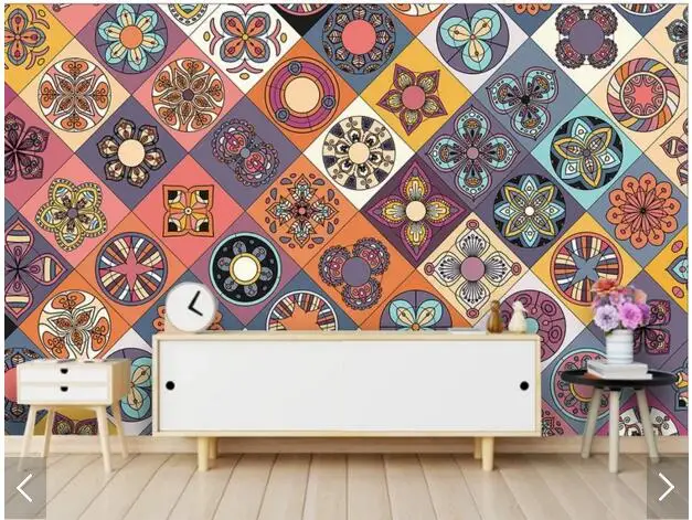 Vlastné 3D abstraktných de parede, geometrické mozaiky nástenné maľby pre obývacej izby, spálne, gauč pozadí steny domáce dekorácie, tapety