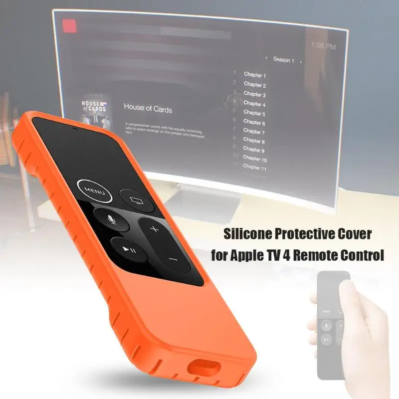 Vysoko kvalitné Silikónové Ochranné puzdro pre Apple TV 4 Diaľkové Ovládanie, Viac farieb k dispozícii Diaľkové ovládanie bývanie hot