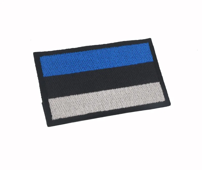 Vyšívané Estónsko vlajka patch háčika a slučky taktické opráv vojenskej Remienok odznak CYKLISTA na Klobúk bunda spp