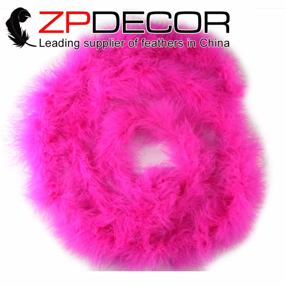 ZPDECOR 20 Metrov/20 g Veľa Kvalitných Hot Pink Marabu Peria Boa Na Sklade