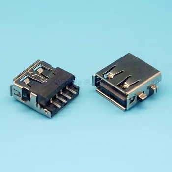 10pcs USB2.0 A-typ samica zásuvky AF Potopiť Lode 180 stupeň 4 nohy usb2.0 konektor