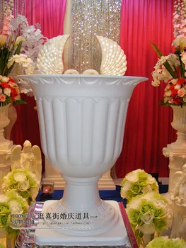 10pcs/veľa svadobné plastové kvetináče svadobné cesta vedie svadobné kvetinové Vázy Party dekorácie