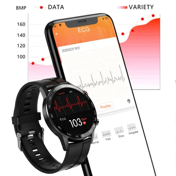 2021 L16 Smart Hodinky Mužov EKG PPG Smartwatch IP68 Bluetooth Hudby Kontrolu Krvného Tlaku a Srdcovej frekvencie, Fitness Náramok VS L13 L8