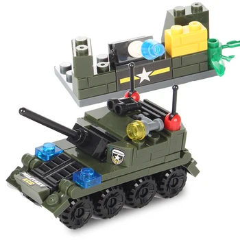 780 ks 8 v 1 Vojenský Tank, Lietadlo Stavebné Bloky pre Špeciálne Policajné Vozidlo Obrnené Vozidlo Tvorivé Tehly Hračky Pre Deti,