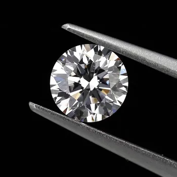 8.5 mm GH Color Round Briliant Moissanite 2.5 ct Carat Výborný Strih Voľné Kameň VVS1 šperky Lab diamantový prsteň materiál