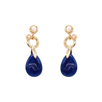 99 KARÁT kvapôčky Vody z lapis lazuli ucho nechty Pre Ženy Doprava Zadarmo