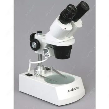 Akumulátorové LED Stereo Mikroskopom--AmScope Zásob Akumulátorové LED Stereo Mikroskopom 20X-40X-80X