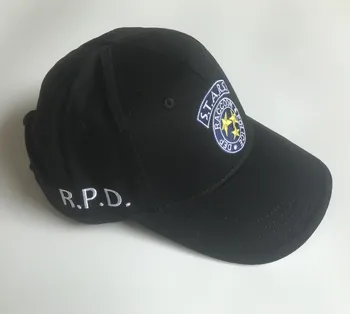Biohazard HVIEZDY S. T. A. R. S. RPD Logo MÝVAL POLÍCIA DEP Embroideried Klobúk Čierne Cosplay Baseball Cap
