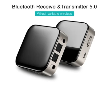 Bluetooth 5.0 Prijímač Vysielač Bezdrôtového APTX o Adaptér s Optických Vlákien Pre TV RCA, 3.5 mm AUX o Prijímač