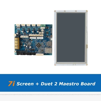 Celý Set Klon Duet 2 Maestro 32 Bit Doske + 7 palcový PanelDue 7i Dotykový Displej Pre Veľké 3D Tlačiarne CNC Stroj