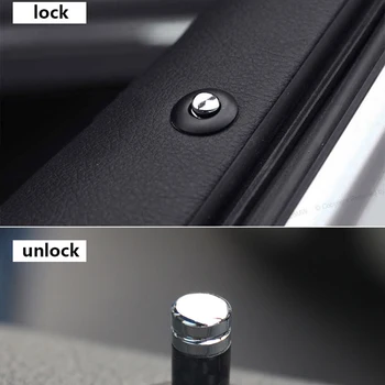 Dvere Auta Pin Lock Zdvíhacie Skrutka Výbava Uhlíkových Vlákien Na Mercedes Benz C E Cla Gla Glk Ml Glc Gle Gls Slk Triedy W205 W204 W212 W21