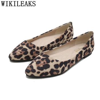 Jeseň Espadrily Dizajnér Ženy Lodné Topánky Luxusné Značky Harajuku Ploché Topánky Ženy Zapatillas Mujer Bežné Leopard Topánky Ženy