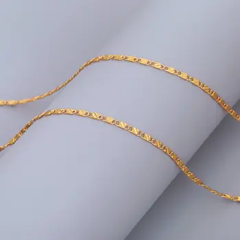 Krátke Clavicle Reťazca Hot Titánové Ocele 18K Zlata Náhrdelník 2 mm Ploché Reťazca Prívesok Distribučného Reťazca