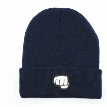 LDSLYJR päsť výšivky Zahustiť pletené klobúk teplé zimné klobúk Skullies spp čiapočku klobúk pre mužov a ženy 171