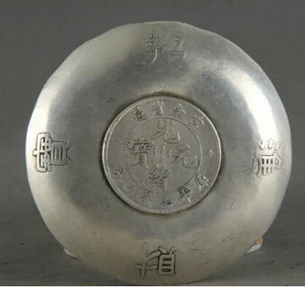 Meď Mosadz ČÍNSKY remesiel dekor Ázijské branco Cobre prata lojas de Requintado Velho Decorado Handwork Tibetano Strieborný Drak