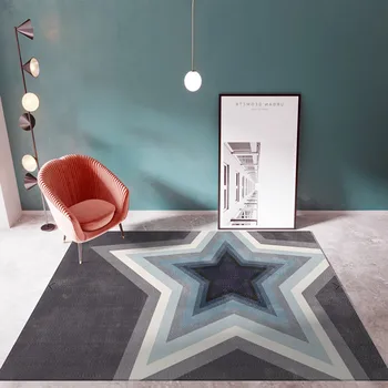 Moderná Severská luxury 3D Geometrický vzor Koberce Pre Obývacej Izby, Spálne, Veľká Plocha Koberec Non-slip proti hnilobe Domov Veľké Rohože