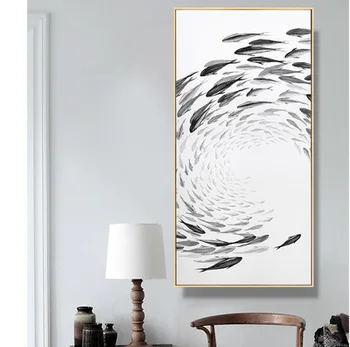 Moderný minimalistický dekoratívne maľby, spálne, maľovanie na gauč pozadí nástenné maľby