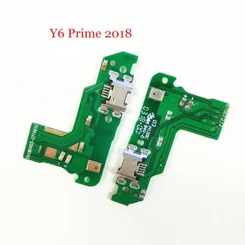 Nabíjanie pomocou pripojenia USB Port Rada Dock Konektor Nabíjačky Konektor Flex Kábel Pre Huawei Y6 Prime 2018 /Y6 2018