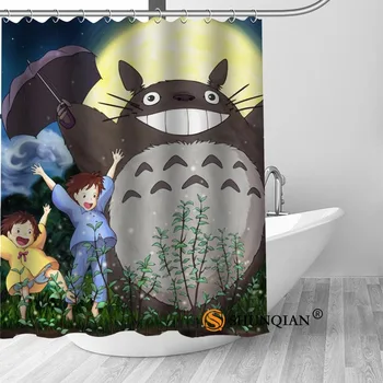 Nové Totoro Sprchový Záves Kúpeľňa Dekorácie Pre Domov Nepremokavé Tkaniny Tkaniny, Záclony Sprchovým Kútom, Opona A18.1.3