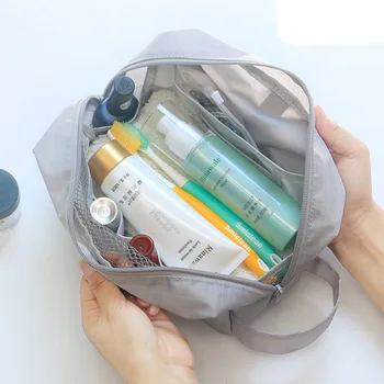 Nový Ženy Cestovná Kozmetická Taška Oxford Multifunkčné Make-Up Tašky Vodotesný, Prenosný Toaletné Potreby Organizátor Tvoria Prípady