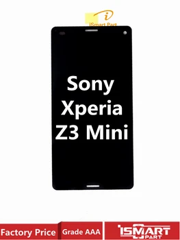 Originai LCD displej Pre Sony Xperia Z3 Kompaktný LCD Z3 mini D5803 D5833 Dotykový Displej Digitalizátorom. Montáž Obrazovke Nahradenie s rámom
