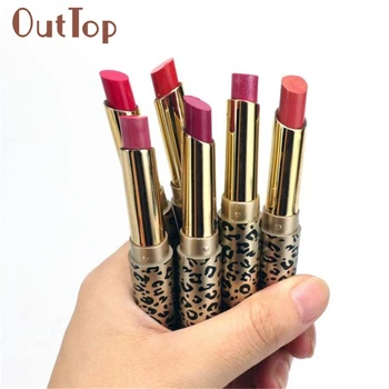OutTop sellerom 12pcs/veľa Rúže na Pery Škvrna make-up Veľa Leopard Moisturizing Lip Stick #23